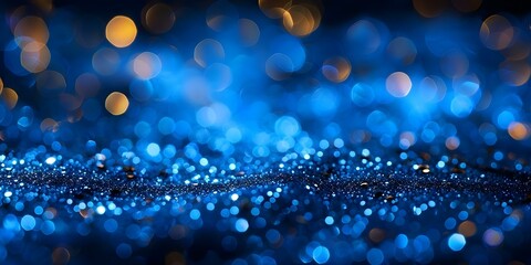 Blue Glitter Background: Perfect for Festive Designs such as Cards, Invitations, or Social Media Posts. Concept Glitter Background, Festive Designs, Blue Theme, Social Media Posts, Card Invitations