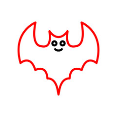 Bat  Vector Line Two Color Icon