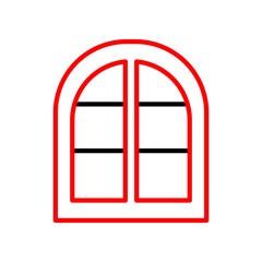 Window  Vector Line Two Color Icon