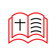 Bible  Vector Line Two Color Icon
