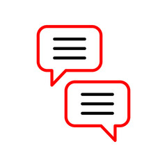 Chatting  Vector Line Two Color Icon