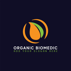 eco bio medical and natural soup logo design vector