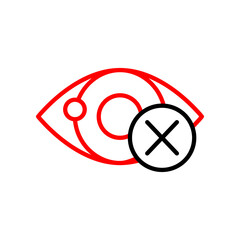 Blindness  Vector Line Two Color Icon