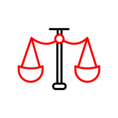 Law  Vector Line Two Color Icon