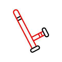 Nightstick  Vector Line Two Color Icon