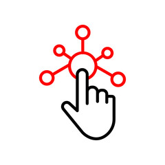 Interactive  Vector Line Two Color Icon