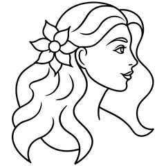 woman-with-long-hair-flowers--a-clip-art-outline-i 