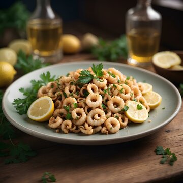 Delicious calamar dish