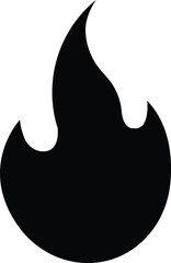 Fire icon. Fire flame symbol. Bonfire silhouette logotype. Flames symbols flat style - stock vector. Isolated on white background. fire. Modern art isolated graphic. Fire sign