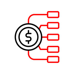 Planning  Vector Line Two Color Icon