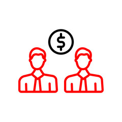 Discussion  Vector Line Two Color Icon