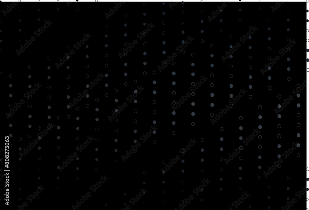 Poster dark black vector layout with circle shapes.