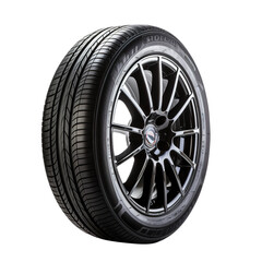 Obraz premium car tire isolated on transparent background, clipping path, png, 