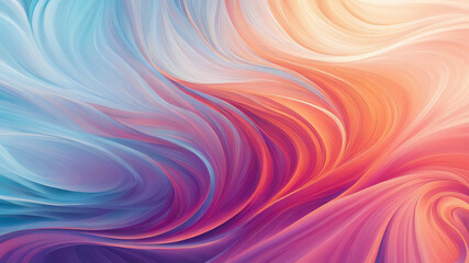 Abstract wallpaper of teal and orange contrasting shades