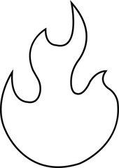 Fire icon  . Fire flame symbol. Bonfire silhouette logotype. Flames symbols flat style - stock vector. Isolated on white background. fire. Modern art isolated graphic. Fire sign