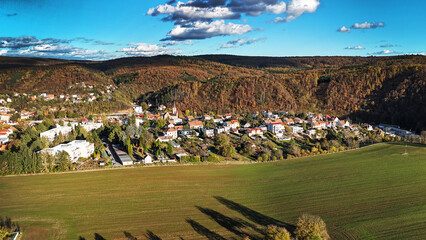 The village of Bilovice nad Svitavou near Brno