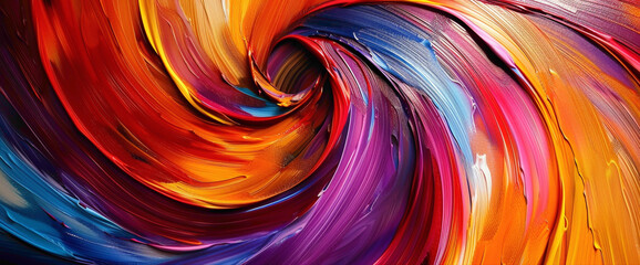 Swirling ribbons of vibrant colors dance across the frame, creating an electrifying display that captivates the senses with its dynamic presence.