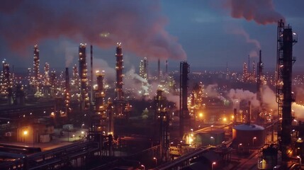 Fototapeta premium Optimizing Oil Refining Processes with Smart Sensors