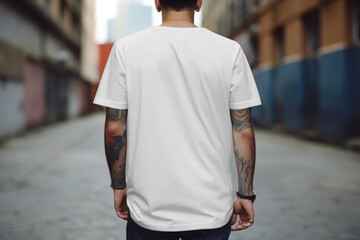 Obraz premium T-shirt png mockup, casual apparel in transparent design