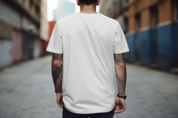 T-shirt png mockup, casual apparel in transparent design