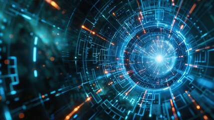 Obraz premium Sustainable Energy Production with Advanced Algorithms