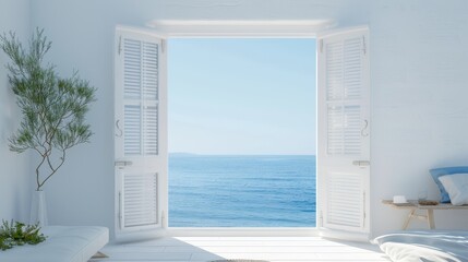 Bright and airy bedroom with plush pillows and natural light, ideal for interior design and lifestyle features.