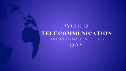 World telecommunication and information society day. Mobile or internet network vector illustration. world telecommunication and information society day