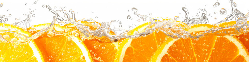 Sunlit tang: droplets sparkle, inviting a sip of the crisp, revitalizing taste of freshly squeezed orange juice - obrazy, fototapety, plakaty