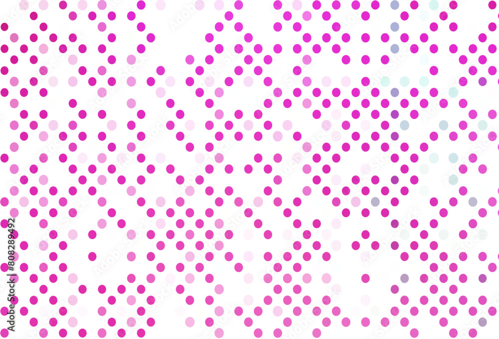 Poster light pink vector background with bubbles.