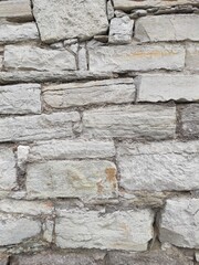 Photo of the old castle wall. Old wall texture