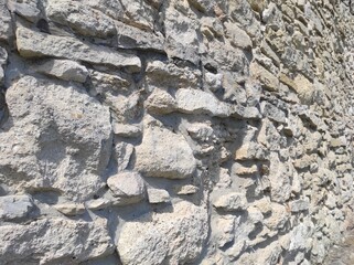 Photo of the old castle wall. Old wall texture