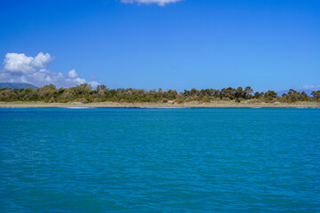Fototapeta premium seashore of Laganas and Marathonisi island