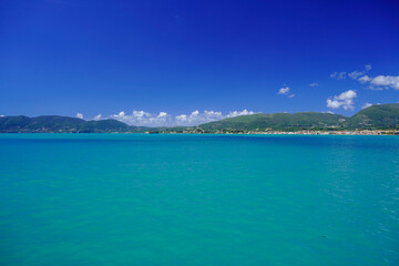 seashore of Laganas  and Marathonisi island