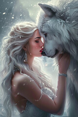 Portrait Beautiful Fantasy Woman With