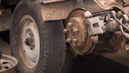 photography of car with rim and without rim