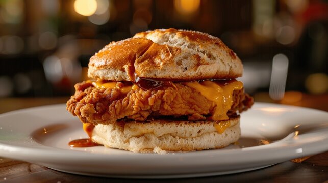  Fried Chicken Sandwich on a Biscuit
