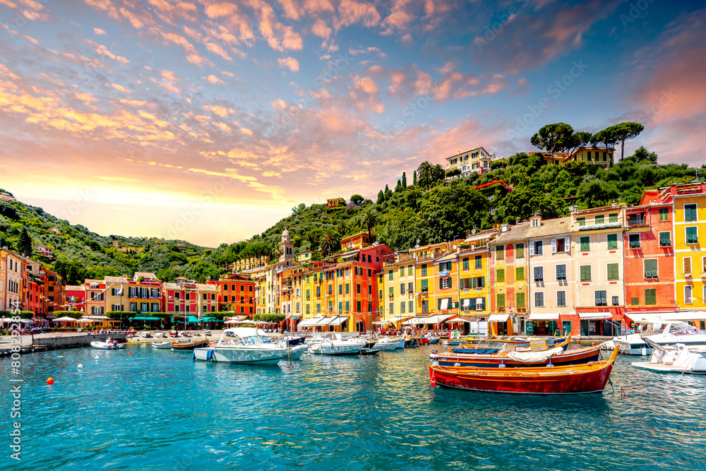 Wall mural blick auf portofino, italien