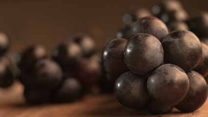 grapes in close-up, grape texture