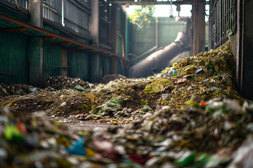 Biodegradable waste facility processing organic waste efficiently