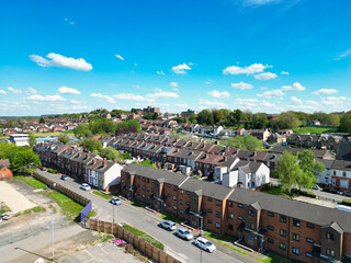 High Angle View of Central Rotherham City of England United Kingdom. April 4th, 2024 © Altaf Shah