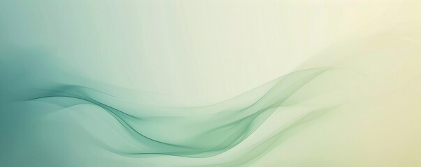 Obraz premium Spring Awakening: Soft Gradient Wallpaper in Serene Green and Yellow Hues