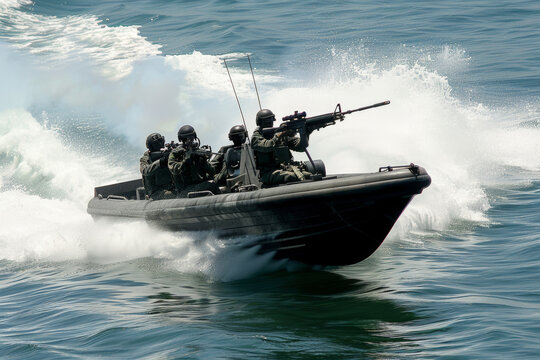 Navy Special Force  ride fast interceptor boat