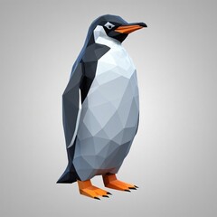 lowpoly penguin abstract