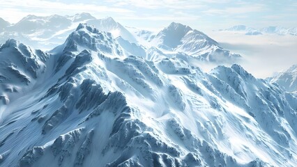 Fototapeta premium Mountains losing snow due to rising temperatures exposing climate change scars. Concept Climate Change, Mountain Erosion, Rising Temperatures, Environmental Impact, Snow Loss