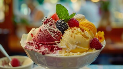 The Vatican's Gelato dish is ice cream. 