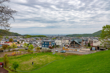 平和丘陵公園から見た札幌市街地（北海道札幌市西区平和）