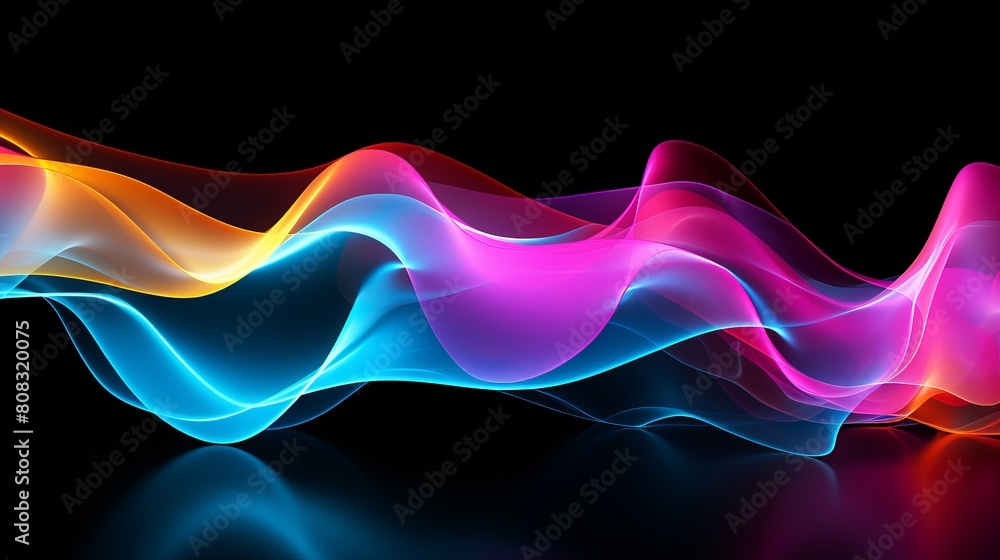 Poster Vibrant abstract wave pattern