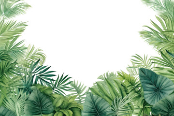 PNG  Palm leaves green land backgrounds.