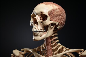 Anatomical model of a human skeleton