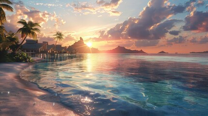 Bora Bora realistic